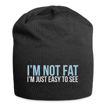 im not fat - Jersey Beanie - black - Front