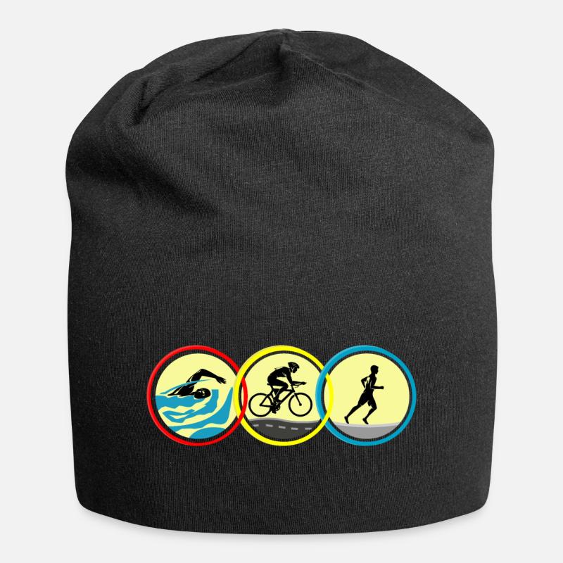 Triathlon - Jersey-Beanie - Schwarz