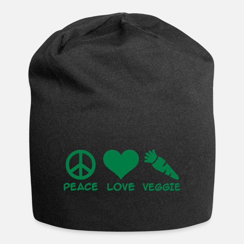 Vegetarier - Jersey-Beanie - Schwarz