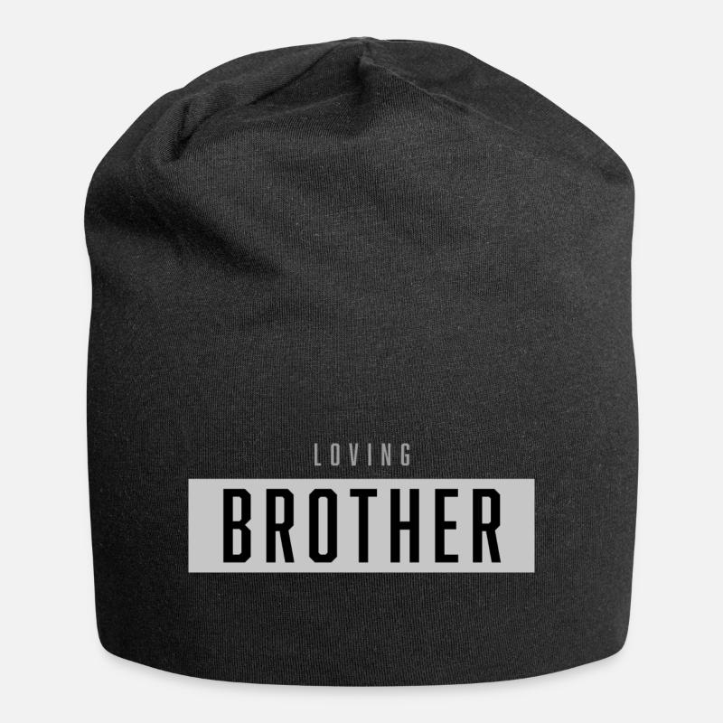03 - Frère aimant bébé - Bonnet en jersey - noir