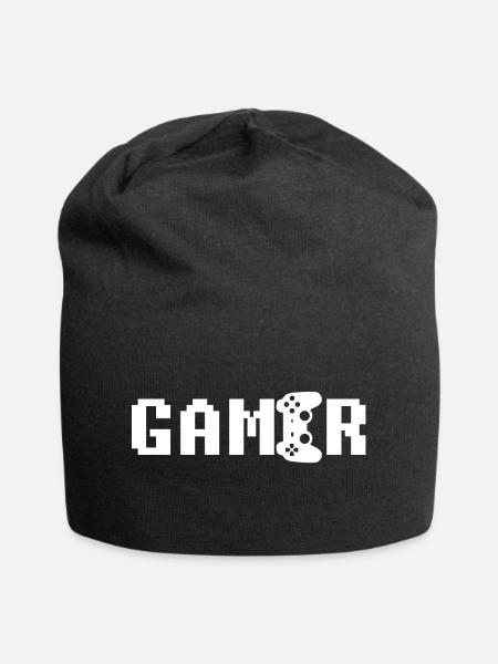 gamer - Bonnet en jersey - noir