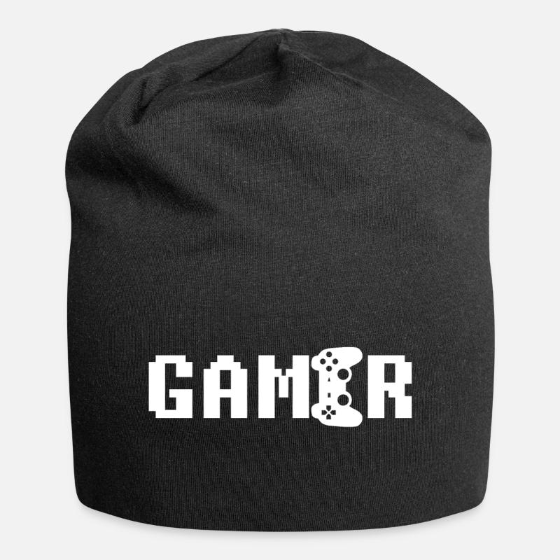 gamer - Bonnet en jersey - noir