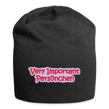 VIP Babysprüche - Jersey-Beanie - Schwarz - Vorne