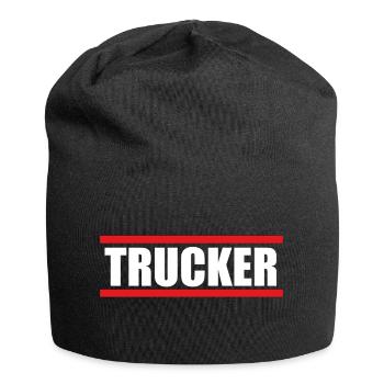 Camionneur - chauffeur de camion - Bonnet en jersey - noir - Devant