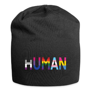LETTRE HUMAINE - Bonnet en jersey - noir - Devant
