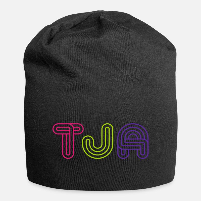 Tja, deutsches Wort - Jersey-Beanie - Schwarz