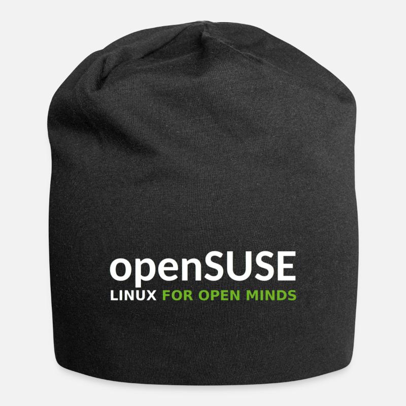 openSUSE Für den offenen Geist - Jersey-Beanie - Schwarz