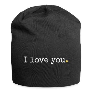 je t'aime - Bonnet en jersey - noir - Devant
