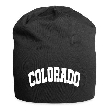 Colorado Weiß - Jersey-Beanie - Schwarz - Vorne