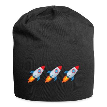 Rocket emoji - Jersey Beanie - black - Front