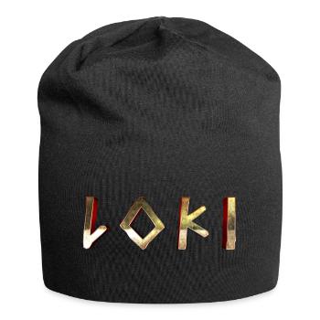 Nordic Viking Loki Mythology Odin Gift - Jersey Beanie - black - Front