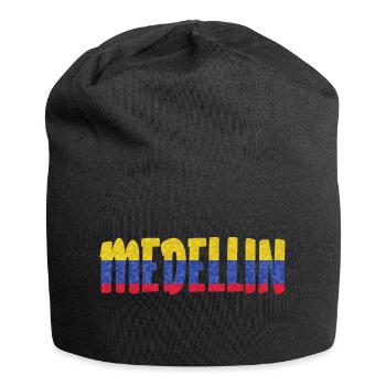 Medellin Kolumbien Flagge Pablo - Jersey-Beanie - Schwarz - Vorne