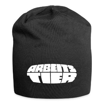 Arbeit - Jersey-Beanie - Schwarz - Vorne