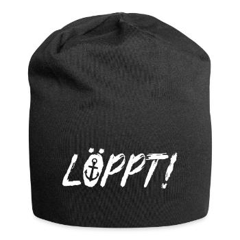 Löppt Plattdeutsch Norddeutschland - Jersey-Beanie - Schwarz - Vorne