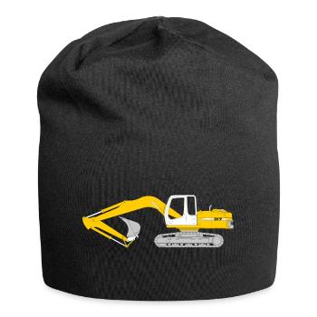 crawler excavator - Jersey Beanie - black - Front