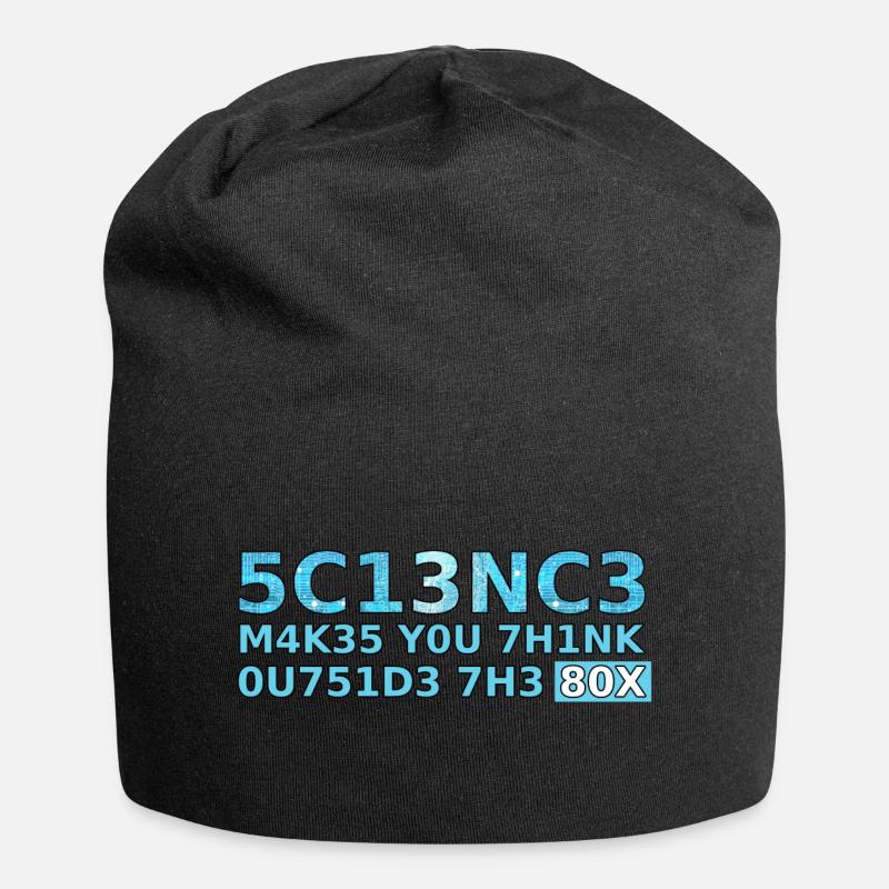 science makes you think outside the box Geschenk - Jersey-Beanie - Schwarz