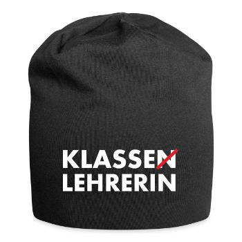 Klasse Lehrerin Klassenlehrerin - Jersey-Beanie - Schwarz - Vorne