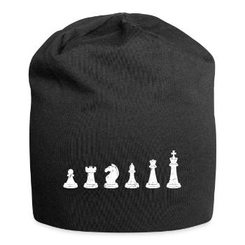 Chess Pieces Chess Player Chess - Jersey Beanie - black - Front
