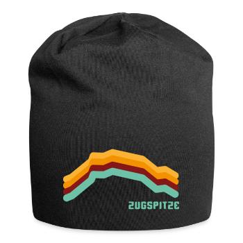Zugspitze 2962 Garmisch Partenkirchen Bayern Retro - Jersey Beanie - black - Front