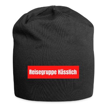 Reisegruppe Hässlich - Jersey-Beanie - Schwarz - Vorne
