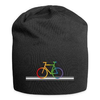 Street Rainbow Bicycle - Bonnet en jersey - noir - Devant
