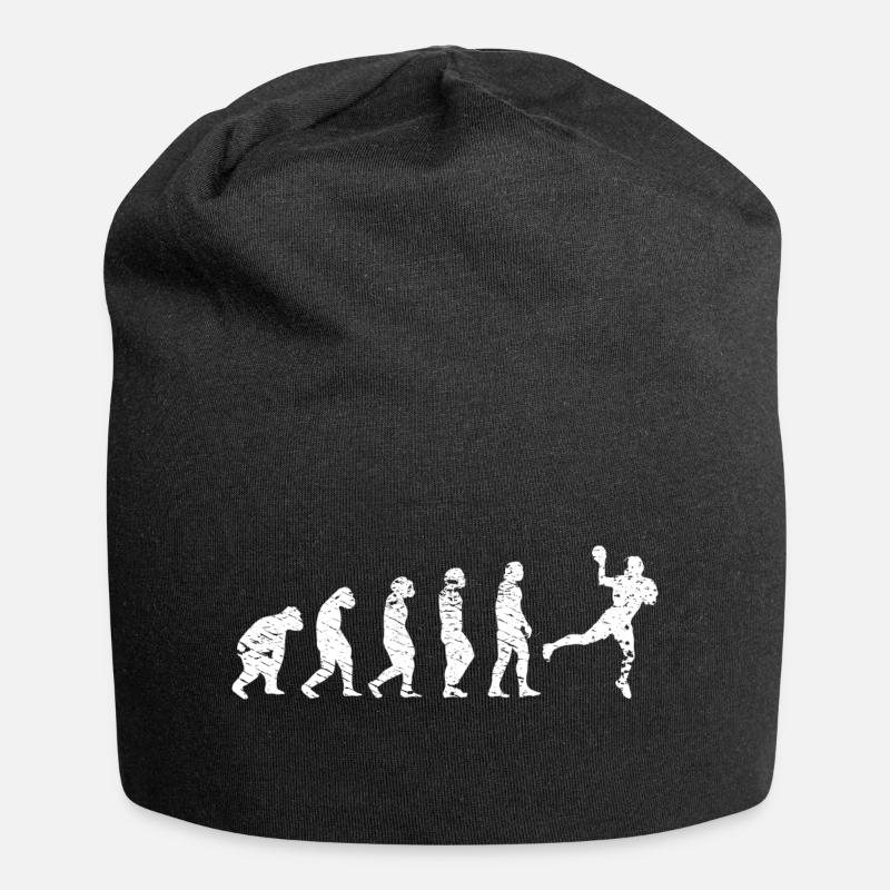 Handball Handballer Evolution Handballspieler Team - Jersey-Beanie - Schwarz