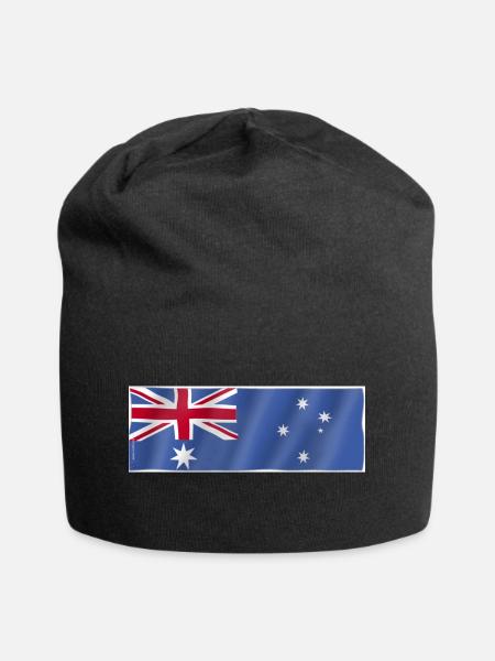 Flagge Australien - Jersey-Beanie - Schwarz