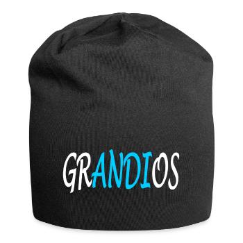 Grandios-Andi -Andreas-Namenstag-Geschenk Version3 - Jersey-Beanie - Schwarz - Vorne