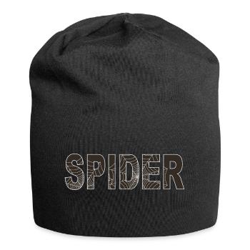 Spider word with graphic - Jersey Beanie - black - Front