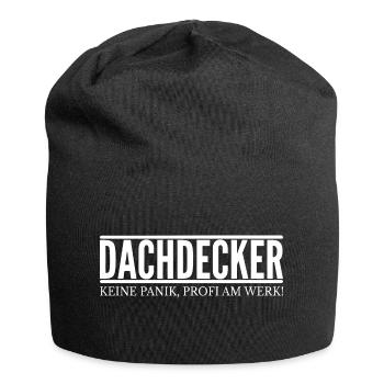 Dachdecker - Keine Panik, Profi am Werk! - Jersey-Beanie - Schwarz - Vorne