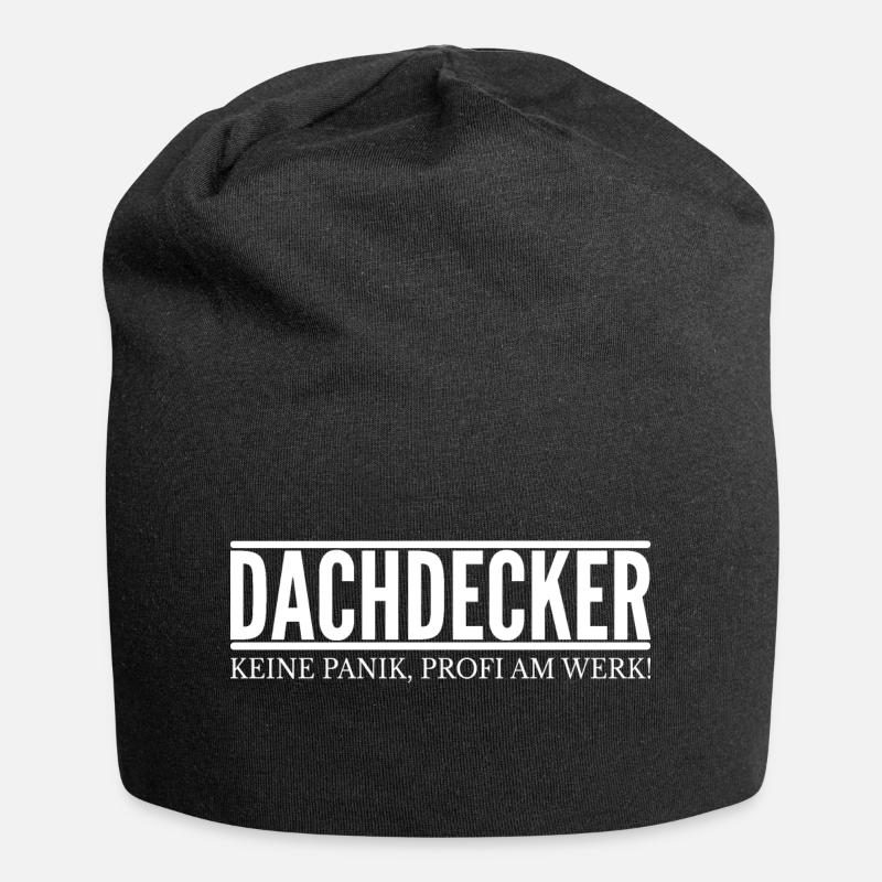 Dachdecker - Keine Panik, Profi am Werk! - Jersey-Beanie - Schwarz