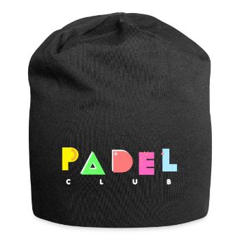 Padel - Cadeau pour amateur de padel - Bonnet en jersey - noir - Devant