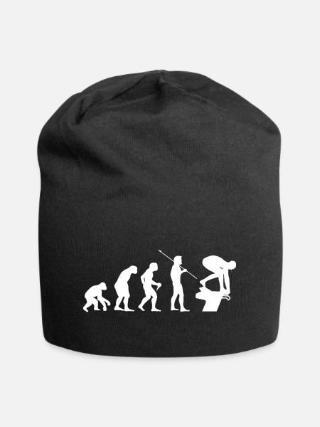 Wettkampf Schwimmer - Jersey-Beanie - Schwarz