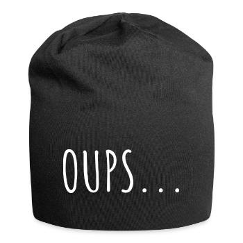 OUPS... - Bonnet en jersey - noir - Devant