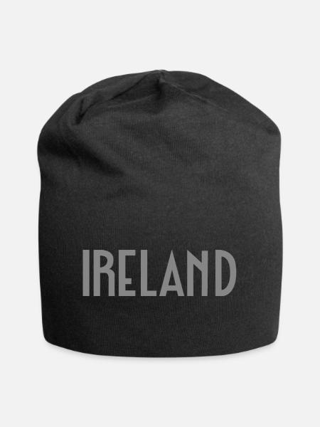Irland - Jersey-Beanie - Schwarz
