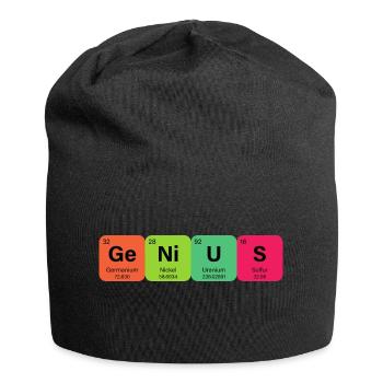 Genius Periodensystem Element - Jersey-Beanie - Schwarz - Vorne