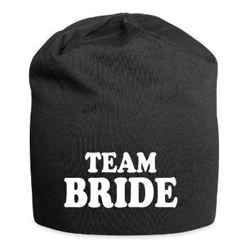Team bride - Jersey-Beanie - Schwarz - Vorne