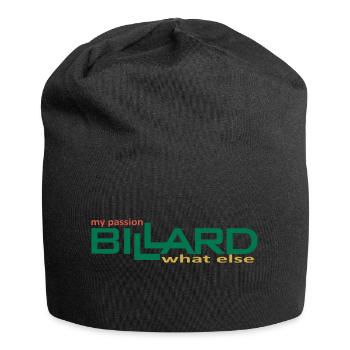 Billard Design my passion what else, Poolbillard - Jersey-Beanie - Schwarz - Vorne