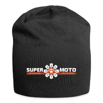 SUPER MOTO Monkey Circle red - Jersey Beanie - black - Front