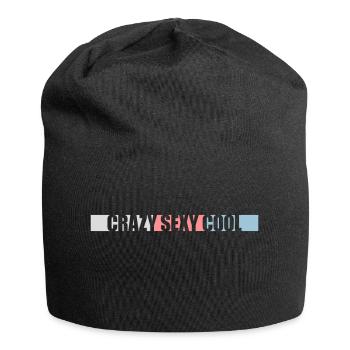 design cool sexy fou - Bonnet en jersey - noir - Devant
