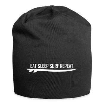 Surfing Surfboard Surfer Gift Idea - Jersey Beanie - black - Front