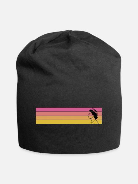 Elizabeth II Retro Vintage Queen Elizabeth 2 - Jersey-Beanie - Schwarz