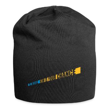 célibataire maintenant votre chance - Bonnet en jersey - noir - Devant