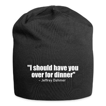 Serienmörder-Zitat - Jersey-Beanie - Schwarz - Vorne