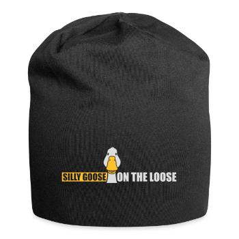 goose on the loose - Jersey Beanie - black - Front
