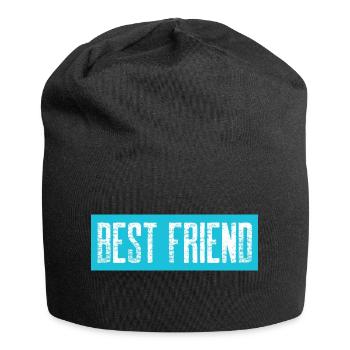 Edition BEST FRIENDS by cp-shirts - Jersey-Beanie - Schwarz - Vorne
