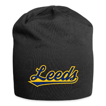 Lettrage Leeds Uk - Bonnet en jersey - noir - Devant
