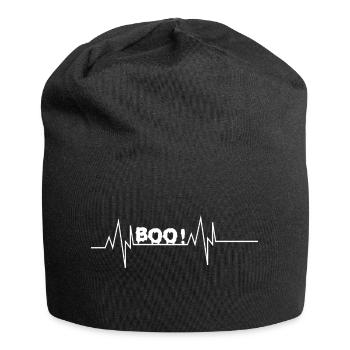 Boo Herzschlag - Jersey-Beanie - Schwarz - Vorne