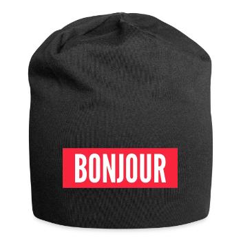 HELLO! - Limited edition - Jersey Beanie - black - Front