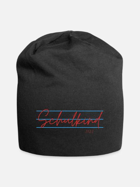 Schulkind - Jersey-Beanie - Schwarz